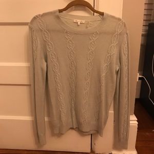 Cable-knit cashmere sweater